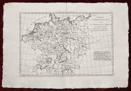 Antique Map Empire D&#39;Allemagne Boheme Silesie Bonne Atlas Encyclopedique 1787 - £44.81 GBP