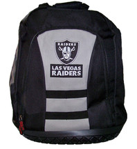 Las Vegas Raiders NFL Backpack Compartment Tool Bag Molded Bottom 18&quot; H - £84.36 GBP