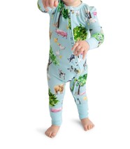 Posh Peanut brayden convertible footie romper in Light/Pastel Green - size - $37.62