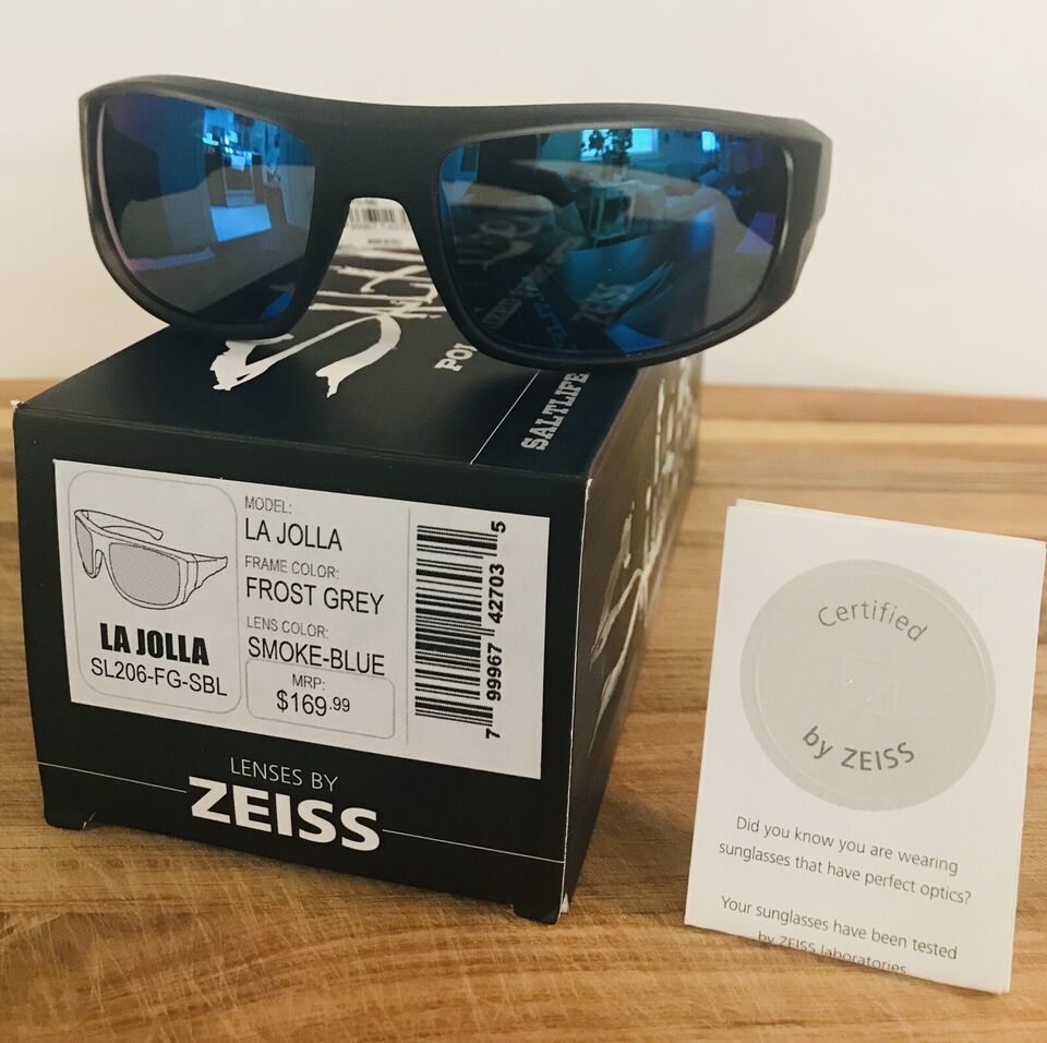 Salt Life “La Jolla ” Polarized Sunglasses Frost Grey / Smoke Blue