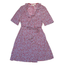 NWT Diane Von Furstenberg DVF Savilla in Rosello Powder Silk Wrap Mini Dress 12 - £78.90 GBP