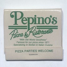 Pepino’s Pizza Restaurant Milwaukee Wisconsin Match Book Matchbox - £3.94 GBP