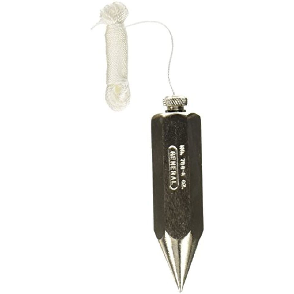 General Tools 790-8 Hexagon Steel Plumb Bob, 8 Ounce - $18.98