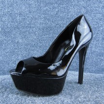 Jessica Simpson Darius Women Platform Heel Shoes Black Synthetic Size 7 Medium - £19.47 GBP