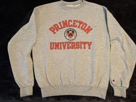 Vintage Y2K Champion Princeton University Grey Pullover Crewneck Sweatshirt M - £25.97 GBP