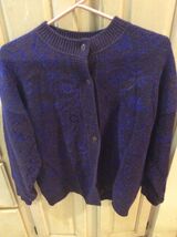 STEFANEL WOMENS SWEATER SIZE MED - PURPLE / DARK BLUE - CA 12759  313 FR... - $38.48