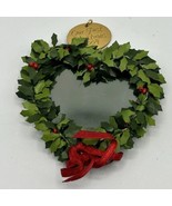 Our First Christmas Ornament Hallmark Photo Frame Wreath Heart 2009 - €9,49 EUR