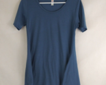 LuLaRoe Women&#39;s Blue Short Sleeve Shirt Size XXS - £7.74 GBP
