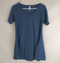 LuLaRoe Women&#39;s Blue Short Sleeve Shirt Size XXS - £7.76 GBP