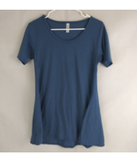 LuLaRoe Women&#39;s Blue Short Sleeve Shirt Size XXS - £7.67 GBP