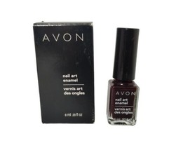 Avon Nail Art Enamel Passionate Plum / Prune Passion Purple 6 Ml .20 Fl Oz - £7.80 GBP