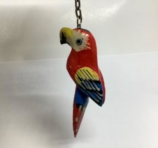 Vintage Souvenir Keyring Beautiful Tropical Bird Keychain Oiseau Porte-Clés - £7.76 GBP