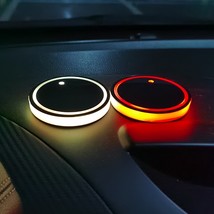 Car Interior LED Light Cup Holder  Mat For Cruze TRAX Aveo  Lova Sail EPICA Capt - £36.19 GBP