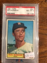 Pete Burnside 1961 Topps Graded PSA 8 (555) - £23.84 GBP