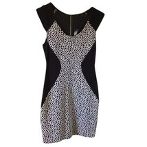 Express Giraffe Print Jacquard Block Sheath Bodycon Dress Size 6 NWT Mini - £29.68 GBP