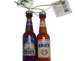Midwest Lager and Ale Beer Bottle  Christmas Ornaments With Tags 4.25 inch - $9.22