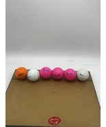 Lot Of 5 Flying Lady Pink Golf Balls &amp; Nike Golf Balls - $24.61 CAD