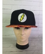 DC Comics The Flash Embroidered Logo Sublimated Brim Snapback Hat Cap Ad... - £19.07 GBP