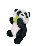 Russ Berrie Bamboo Black White Panda Plush Stuffed Animal 5.75&quot; - $14.55