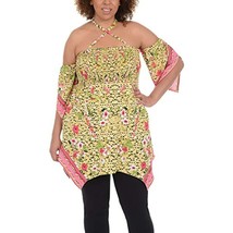 NY Collection Plus Size Halter Neck Off The Shoulder Top Size 1X - £8.77 GBP