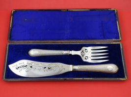 Crystal Palace by Sheffield English Silverplate Fish Serving Set 2pc BC in Box - £163.49 GBP