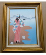 1980&#39;s RARE W. Harper Original Acrylic Mixed Media Collectible Art Untit... - €300,27 EUR