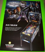 Batman Dark Knight Pinball POSTER Large 33 X 23 German Promo Wall Artwork - £62.02 GBP