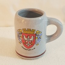 Frankfurt Shot Glass Mini Stein Bird Castle Stoneware - $7.91