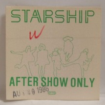 STARSHIP / GRACE SLICK - ORIGINAL CONCERT TOUR CLOTH BACKSTAGE PASS  *LA... - $10.00