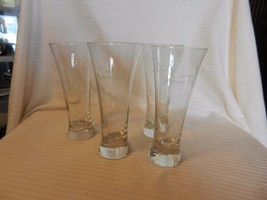 Set of Three Casino Monte Lago Logo Pilsner Beer Glasses 7&quot; Tall - £31.90 GBP