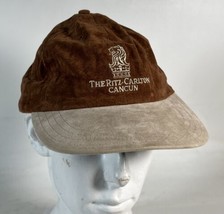 Vintage The Ritz Carlton Cancun Felt Hat Cap Adjustable Hook &amp; Loop Town... - £19.54 GBP