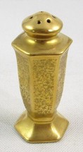 Vintage 2-5/8&quot; Pickard Etched Gold Individual Salt or Pepper Shaker, No Cork - £7.90 GBP