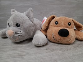 Melissa &amp; Doug Gray Cat Kitten &amp; Brown Dog Puppy Plush Stuffed Animal Set - £5.11 GBP