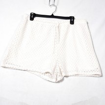 No Boundaries White Lace Overlay Shorts Size XL (15-17) Juniors - $215.87 MXN