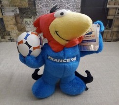 Vintage 1998 World Cup Mascot Footix France Stuffed Plush Collectible Toy - £77.85 GBP