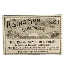 Rising Sun Stove Polish 1894 Advertisement Victorian Sun Paste 2 ADBN1vv - $19.99