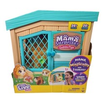 Little Live Pets Mama Surprise Interactive Guinea Pig 3 Babies Cage Hutch Sounds - £67.10 GBP