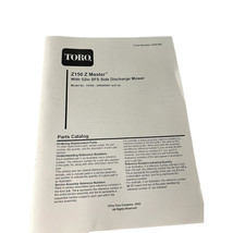 Toro Z150 Z Master Parts Catalog - $20.25