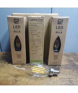 CRLight 3 pack antique style bent tip   LED filament bulb E12 C35 6W 2700k - £7.78 GBP