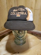 Vintage Britsh Columbia Embroidered Eagle Brown Snapback Trucker Hat w/P... - $18.57