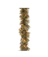 6&#39; Glittery Garland with LED White-Tipped Pinecones Lights Christmas Hol... - £52.01 GBP