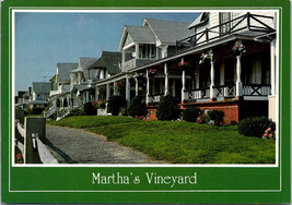 Postcard Massachusetts Cottages Oak Bluffs Marthas Vineyard - £3.92 GBP
