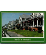 Postcard Massachusetts Cottages Oak Bluffs Marthas Vineyard - $4.99