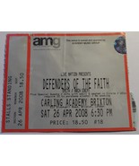 Defenders Of The Faith 2008 Collectible Ticket Stub Carling Academy Brix... - €6,03 EUR