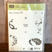 Stampin Up Clear Beautiful Peacock Stamps - £9.38 GBP