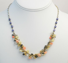 Vintage Ann Taylor LOFT Cluster Bead Necklace - $15.84