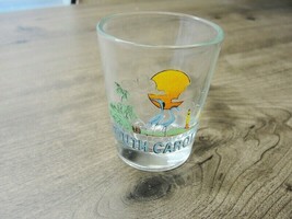 South Carolina Shot Glass Sunset Lighthouse Palm Trees Birds Man Cave Ba... - $17.81