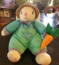 Rabbit Bunny Hat Parachute Nylon Pastel Colors Easter Plush 9” Sitting - £11.21 GBP