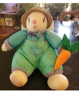 Rabbit Bunny Hat Parachute Nylon Pastel Colors Easter Plush 9” Sitting - $257.80 MXN