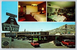 Postcard Lake Powell Motel at Wahweap Junction, AZ Triple View - £3.99 GBP